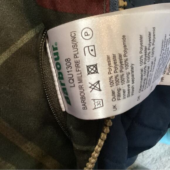 BARBOUR MILLFIRE QUILTED BLUE NEW SIZE 2X 1195 - Picture 9 of 10